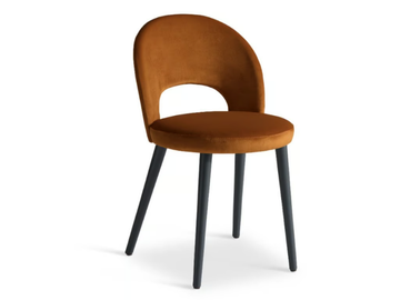 DIXIE 544 - Upholstered velvet chair open back by Origins 1971 - view 2